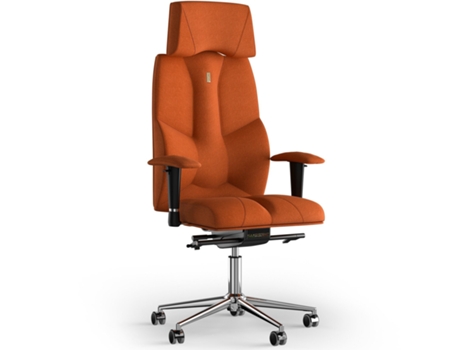 Silla de Oficina KULIK SYSTEM Tejido Empresarial (Azur - Laranja -130x50x50cm)