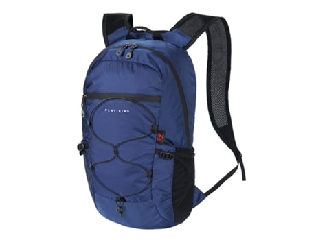 Mochila ultraligera plegable resistente al agua diseño antirrobo 20-35L Azul oscuro