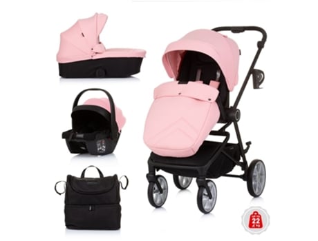 Carrito de Bebé Trio LINEA hasta 22 Kg de CHIPOLINO Flamingo