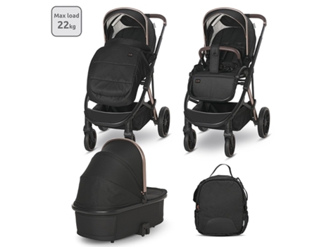 Carrito de Bebé DUO ARIA hasta 22 Kg de LORELLI black