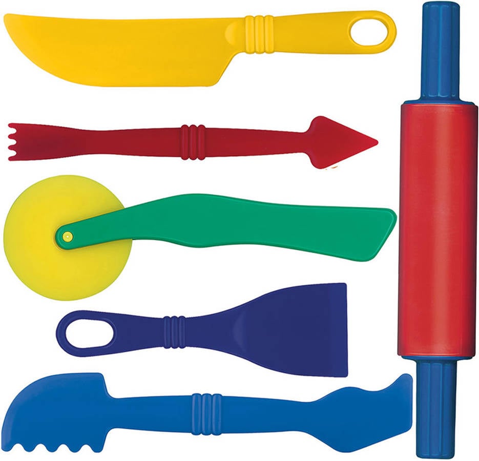 Gowi Herramientas Para cocinar de juguete colormodelo surtido moldes y plastilina toys gw18515