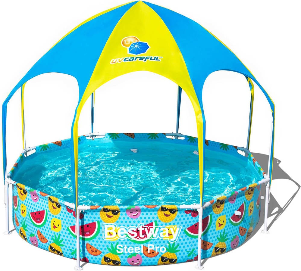 Piscina Tubular BESTWAY Splash-In-Shade Amarillo (244x51cm)