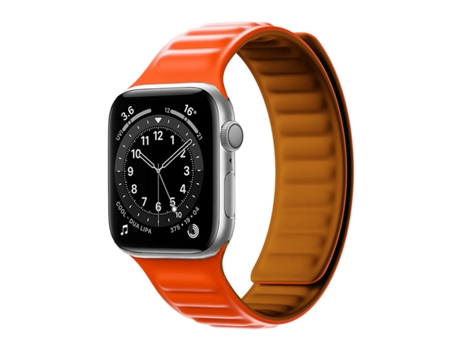 Pulsera Magnetic SmoothSilicone para Apple Watch Series 9 Aluminio - 41mm - Laranja