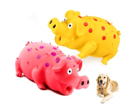 Squeaky Pig Dog Toy Toys Engraçado Jogo De Brinquedos Para Cachorros Com Látex ELKUAIE