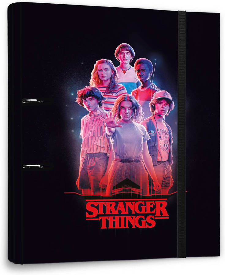 Grupo Erik Carpeta 2 anillas troquelada premium stranger things archivador a4 tapa dura vuelta al cole material escolar c2at0041