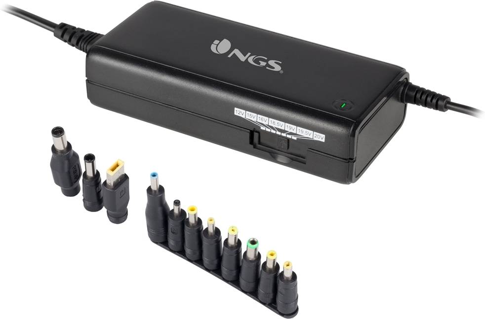 Cargador de Laptop NGS universal 90W / 12-20V con 11 adaptadores