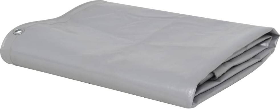 Lona VIDAXL Gris (650 G/m² - 4 x 4 m)