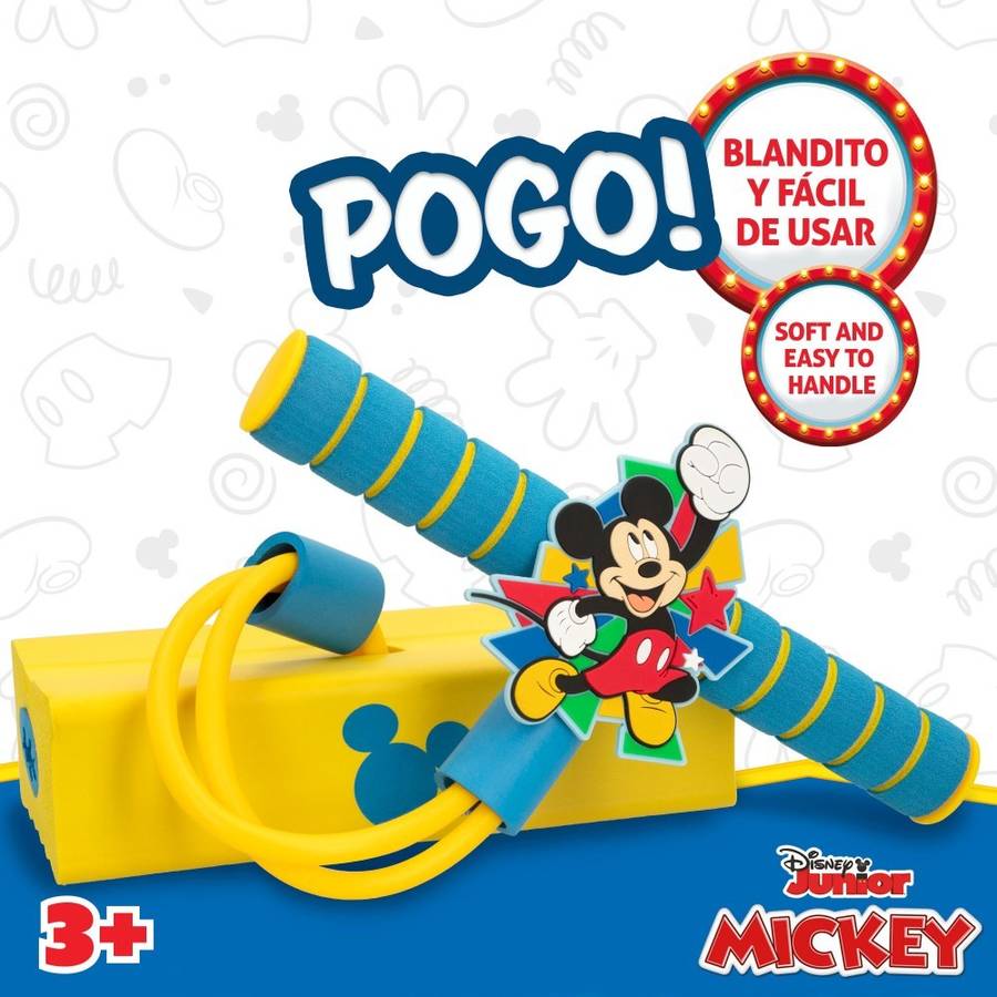 Mickey Saltador Pogo 3d eolo jumber 77321 stick mouse juguetes jumper de goma 42cm altura ligero y