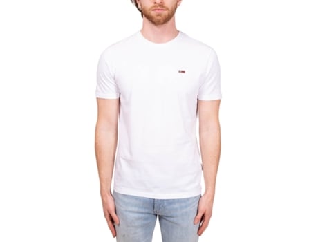 Camiseta de Hombre NAPAPIJRI Blanco (2XL)