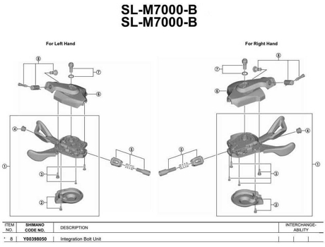 Palancas de Frenos SHIMANO Sl-m610