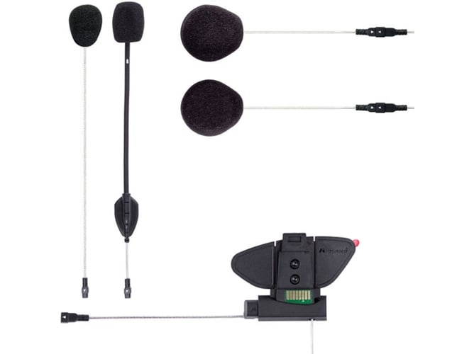 Midland Bt Pro kit completo para instalación en casco color negro intercomunicador moto audio