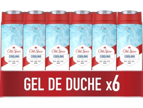 Gel de Baño y Champú OLD SPICE Cooling (6 x 400 ml)