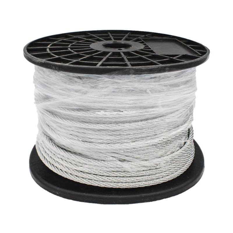 Cable acero 4 mm galvanizado (6x7x1) rollo 100 m