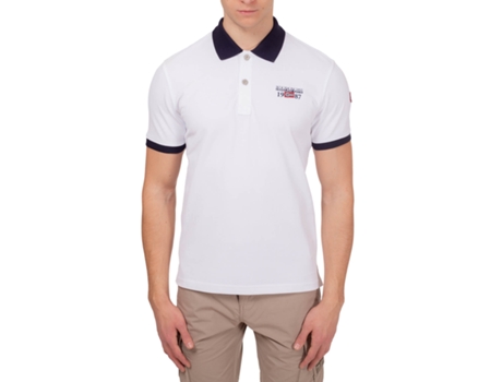 Polo de Hombre NAPAPIJRI Algodón Blanco (XL)