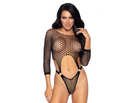 Conjunto de Body Wilderness LEG AVENUE (Talla Única - Negro)