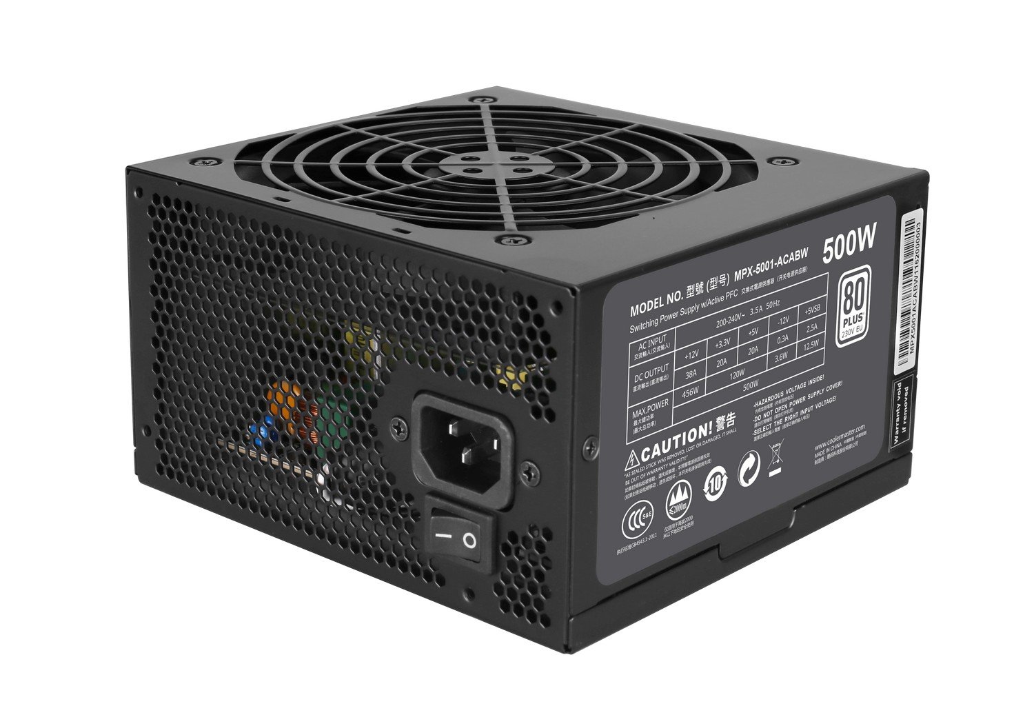 Fuente de Alimentación COOLER MASTER MasterWatt Lite 500W