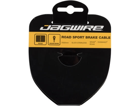 Cable de Freno JAGWIRE Road Brake Cable-Slick Stainless-1.5X2000Mm-Sram/Shimano (Negro, Amarillo - TU)