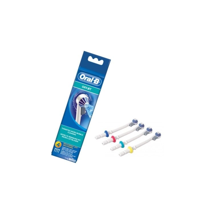 Recambio de Cepillo Eléctrico ORAL-B OxyJet Nozzel Blanco (4 unidades)