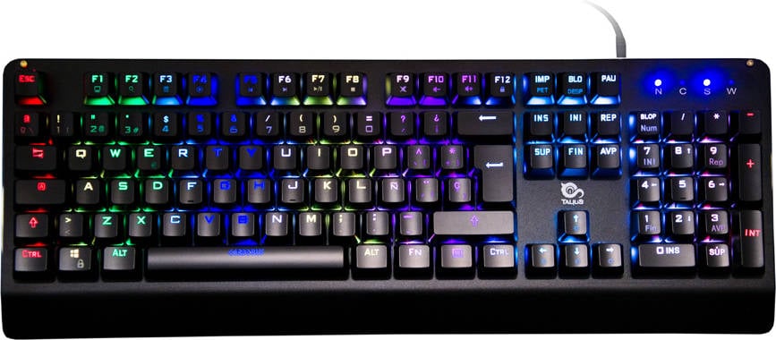 Teclado Gaming TALIUS Cerberus (Mecánico - Español - Negro)