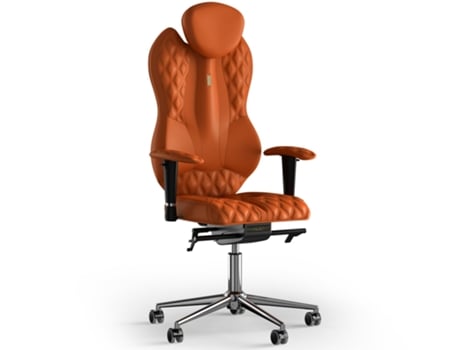 Silla de Oficina KULIK SYSTEM Grand Stitching PU Cuero (Laranja -130x50x50cm)