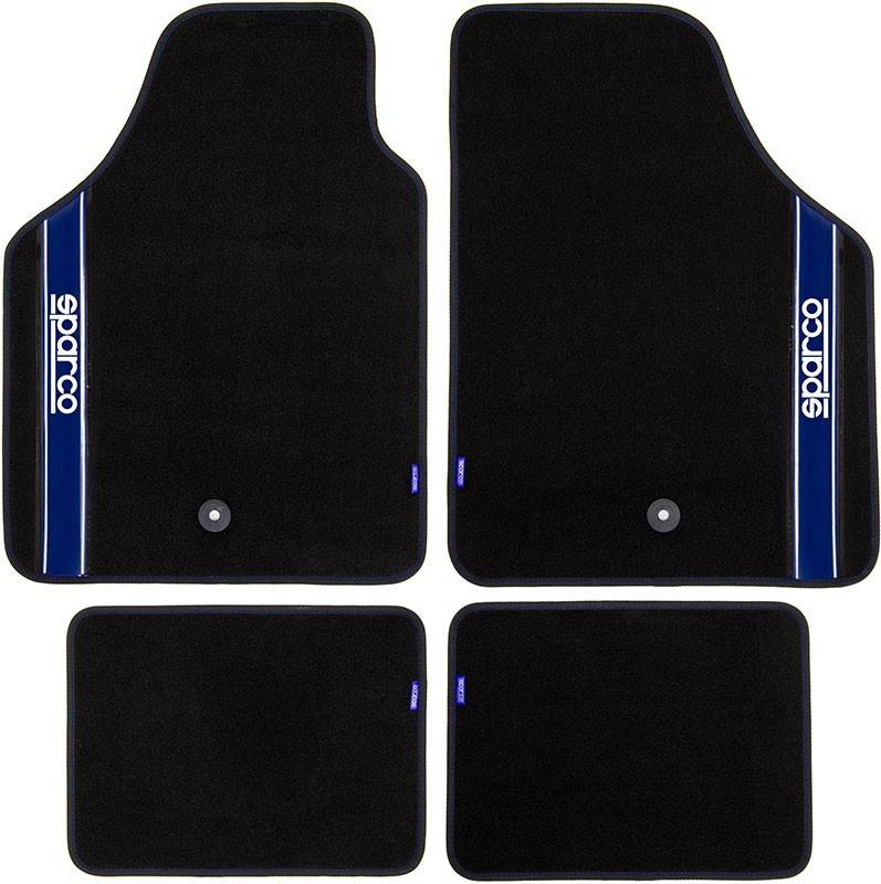 Juego De 4 alfombras sparco corsa strada azul alcatifa 64 x 47 1 cm s03763bbs