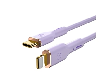 Cable Wiwu Vitality Series Datos Carga Rápida Usb-C Type Pines Morado