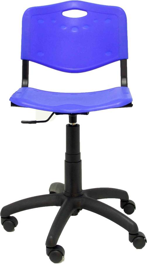 Silla Operativa PYC Robledo  Azul (Brazos Fijos - PVC)