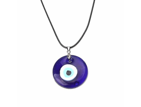 Colgante de vidrio de vidrio de ojo del diablo azul