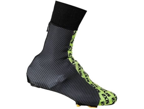 Cubierta del Zapato para Hombre SIXS Winter Bootie Negro para Ciclismo (XXL)