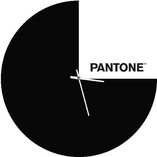 Reloj De Pared pantone by homemania hio8681847183969 negro y blanco metal 40x015x40 cm