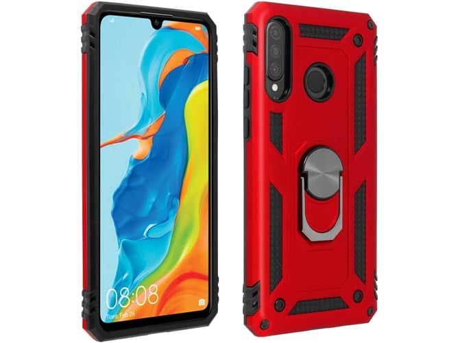 Carcasa Huawei P30 Lite AVIZAR Anillo Rojo