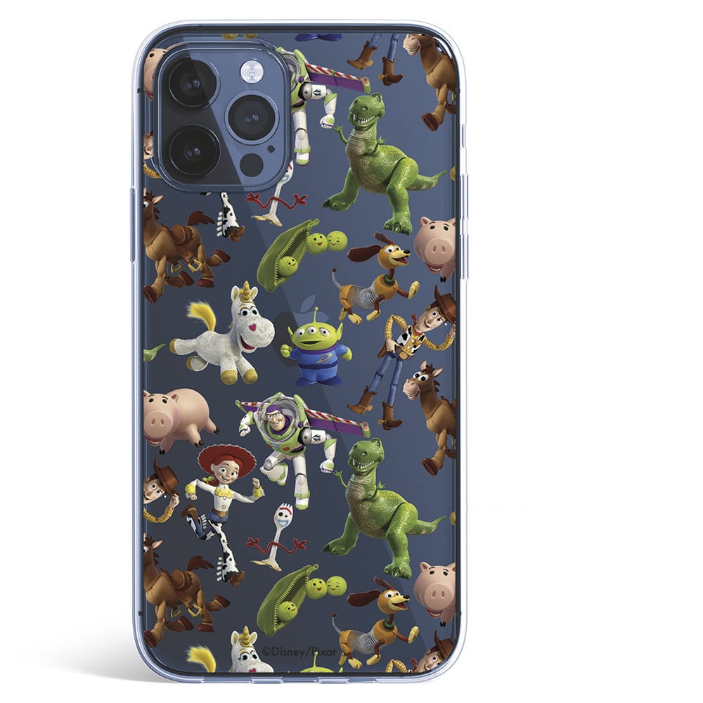 Funda para iPhone 12 Pro Max Oficial de Disney Muñecos Toy Story Siluetas - Toy Story