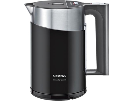 Siemens Tw86103P Hervidor eléctrico 1,5 L 2400 W Negro Acero inoxidable