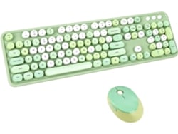 Teclado + Ratón ELKUAIE y Color Inalámbrico Elkuaie (Inglés)