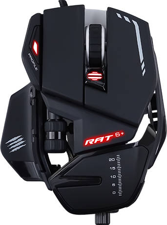 Ratón MAD CATZ R.A.T. 6+ (Óptico - 12000 dpi - Negro)