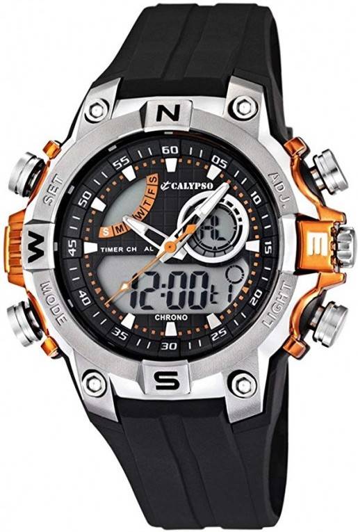 Reloj Digital CALYPSO Hombre (Goma - Negro)