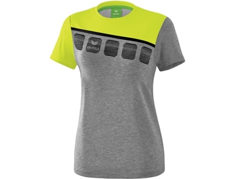 Camiseta para Mujer ERIMA 5-C Amarillo, Negro, Gris para Multideportes