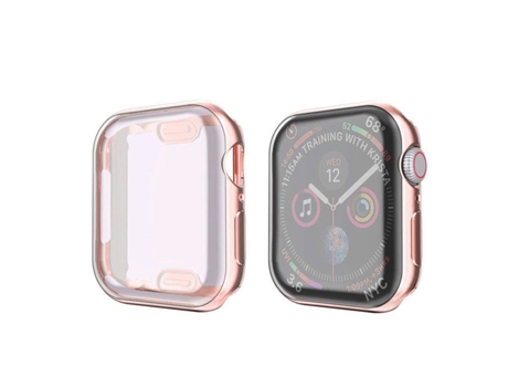 Carcasa de Reloj SLOWMOOSE para Apple Watch Series Cover iWatch 3 Protector de Tpu Suave (Rosa - 44 Mm Série 654 Se)