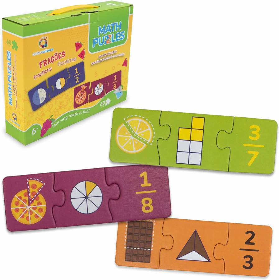 Puzzle 2D AMBARSCIENCE Math - Fracciones (Edad Minima: 6 años)