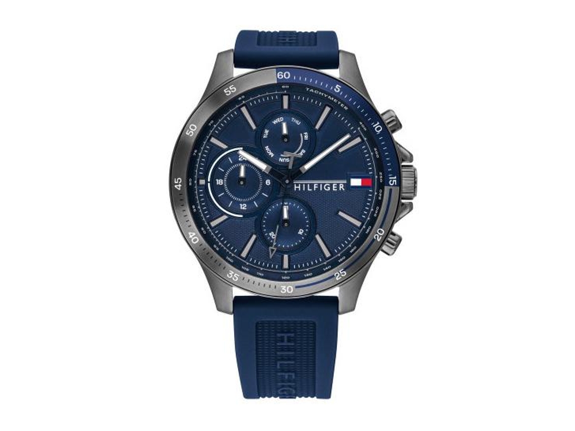 Reloj Tommy Hilfiger Hombre Azul Original 1791746 Silicona – Joyas Lan