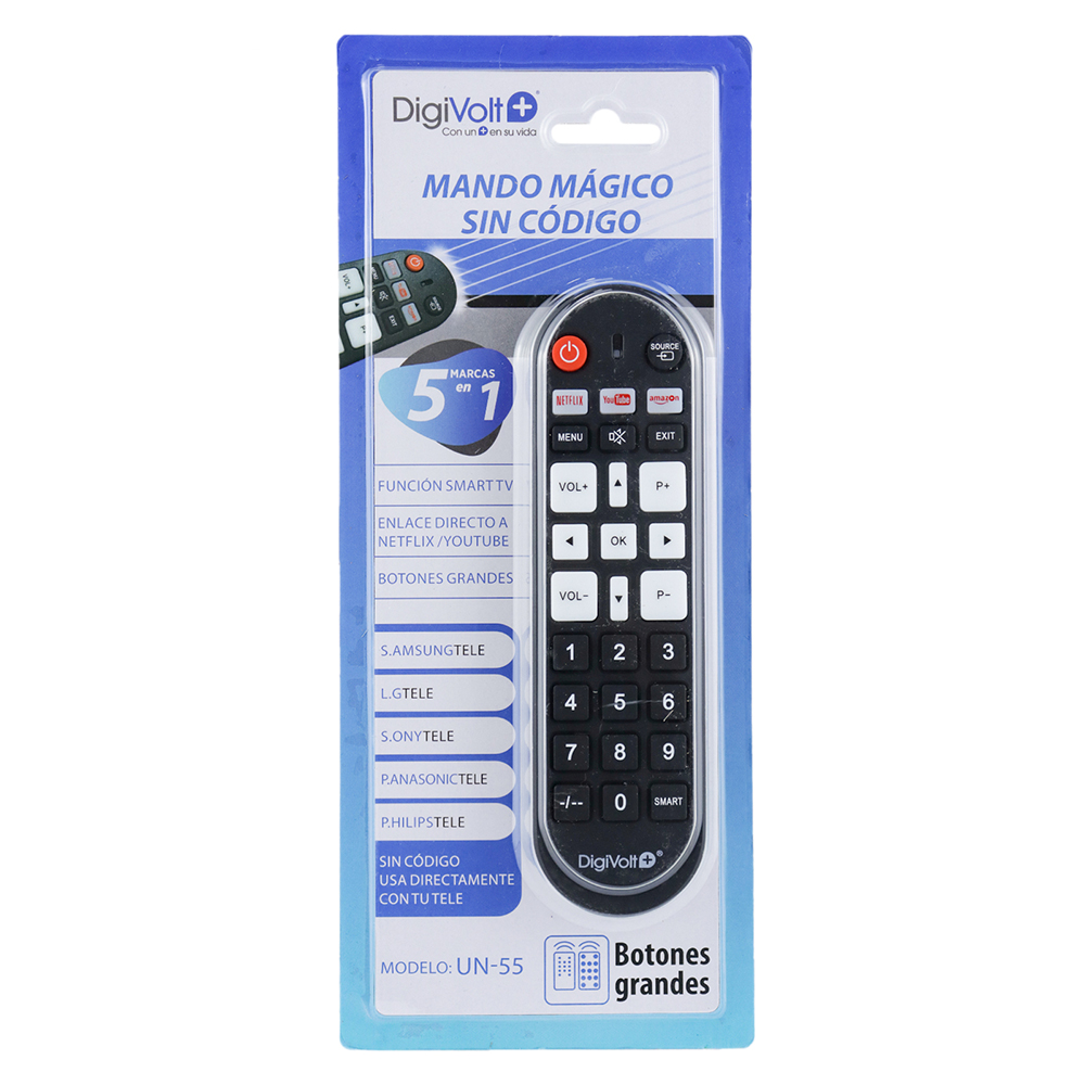 Digivolt Comando Universal para Tv UN-21 Prateado - 8436585690121