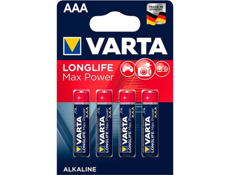 Baterías VARTA MAX POWER AAA (4 Uni)