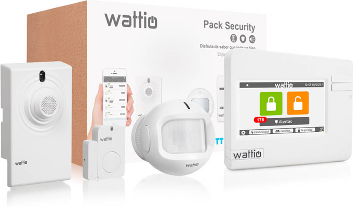 Wattio Smart Security pack kit alarma blanco