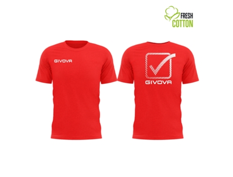 Camiseta Unisexo GIVOVA (S - Rojo)