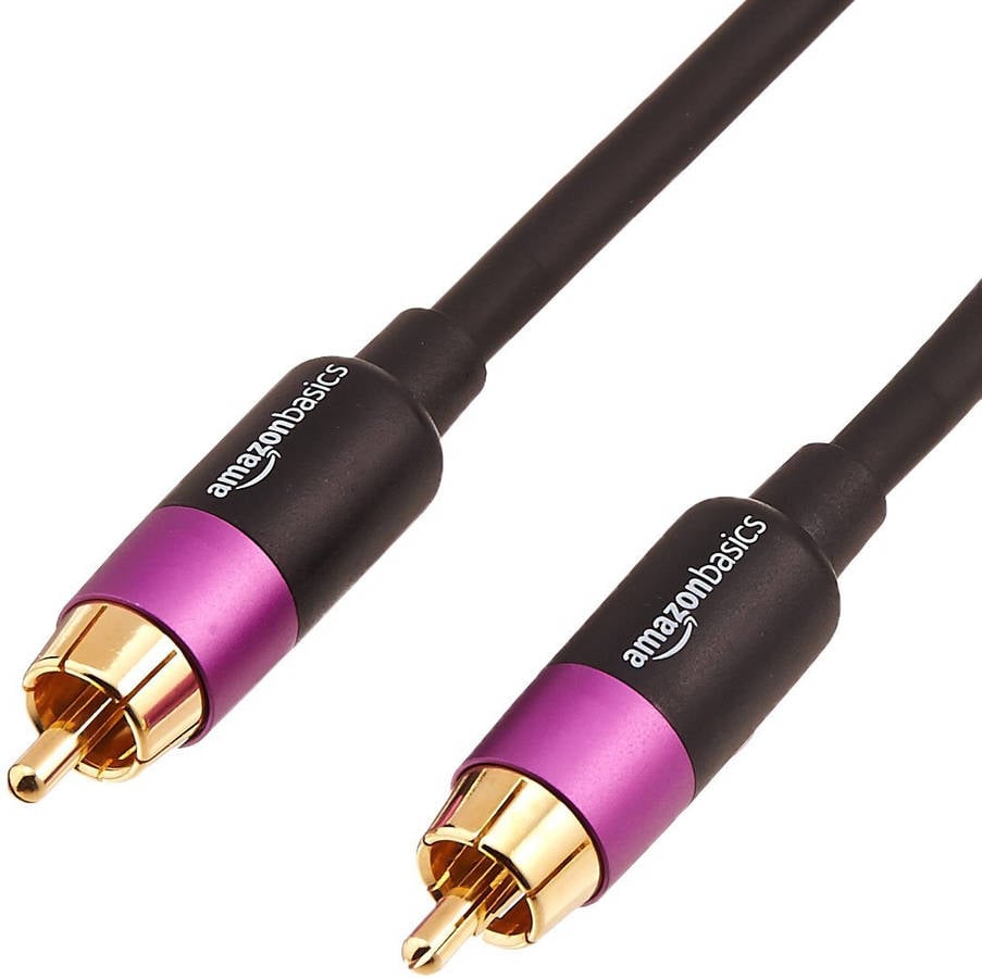 Cable de Audio AMAZONBASICS (RCA - 4.5 m - Negro)