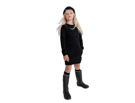 Vestido para Mujer REIMA (7/8 Años - Algodón - Negro)