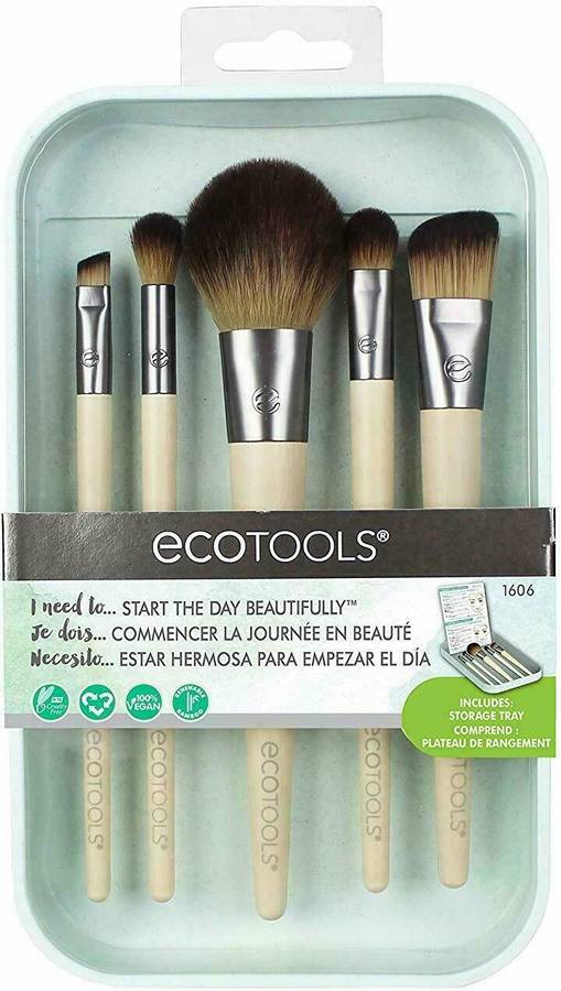 Kit de Pinceles para Maquillaje ECOTOOLS Start The Day Beautifully Gift Set 6 Pz