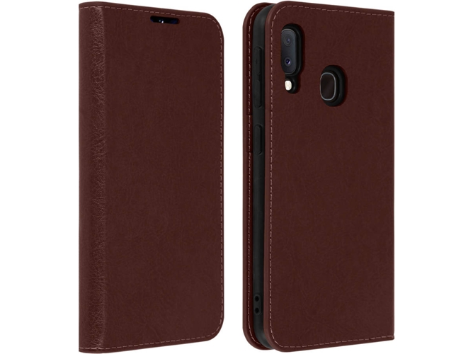 Funda Samsung Galaxy A20e AVIZAR Wallet Marrón