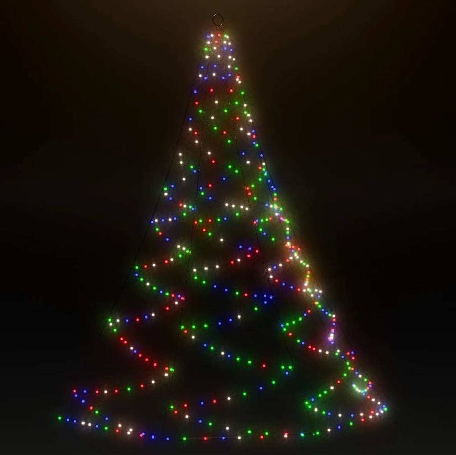 Árbol de Navidad VIDAXL 720 LEDs (Multicolor - 500 cm)