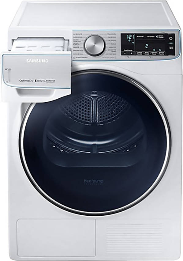 Secadora SAMSUNG DV90N8287AW/EC (9 kg - Bomba de Calor -Blanco)